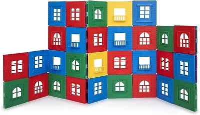 Playmags 60 Pcs Set 3D Magnetic Tiles Building Playset : Durable Strong Magnet  • £31.55