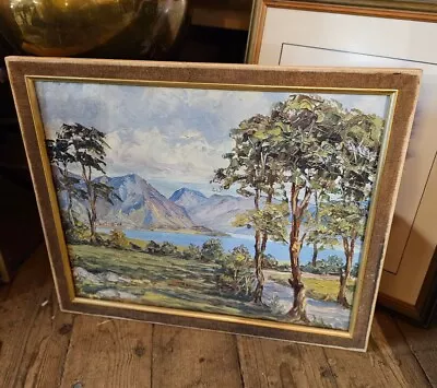 Ennerdale Lake District Vintage Charles Dale Print 1950s 22 Inch Rare • £55