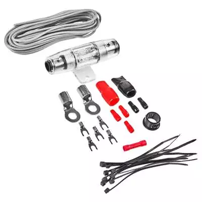 Belva BAK42 Complete 4 Gauge Amp Wiring Kit W/ 2 Channel RCA Cable • $41.99