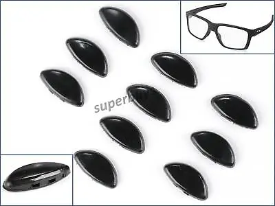 10pcs Black D Shape Push In Silicon Porsche Design Eyeglasses Nose Pad Glasses • $10.95