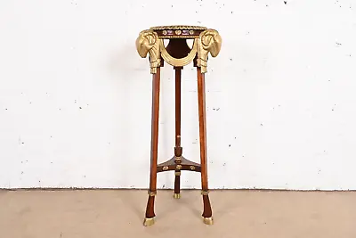 John Widdicomb Neoclassical Mahogany Guéridon Pedestal Table Or Plant Stand • $2200