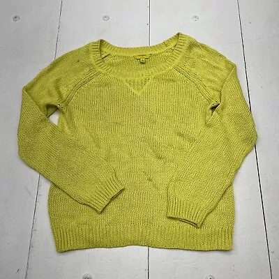 Banana Republic Milly Collection Yellow Cable Knit Sweater Women’s Size Small  • $18