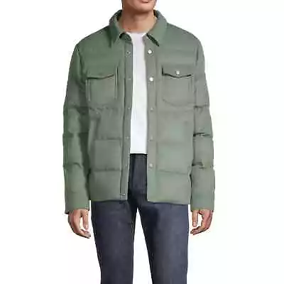 NWT$900 Moose Knuckles Green Westmore Wool Blend Down Jacket Coat Sz Medium • $750