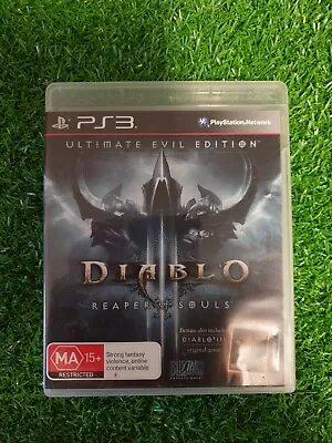 DIABLO III :-REAPER OF SOULS-ULTIMATE EVIL EDITION +manual-PS3 GAME-LIKE NEW • $7