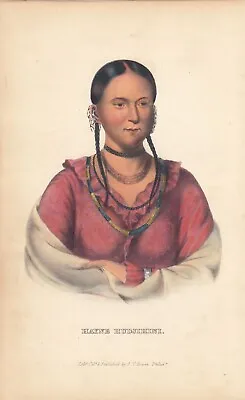 Rare McKenney And Hall Octavo Portrait Print 1855:  HAYNE HUDJIHINI • $69.99