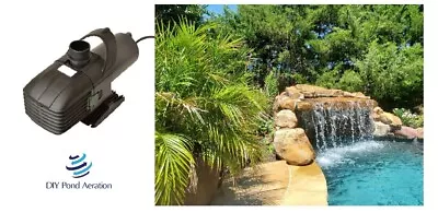 NEW Submersible Mag Drive Waterfall Fountain Pond Pump 3200GPH 15' Head EP3200N • $268.19