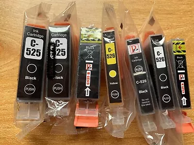 C525 & C526 Ink Cartridges For Canon Pixma • £7