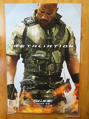 Original 2012 RETALIATION G.I. JOE Dwayne Johnson Theater Movie June 29 Poster • $40