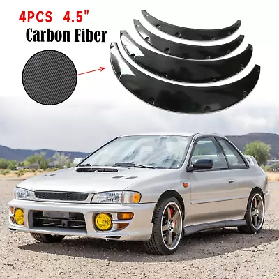 4x 4.5'' For Subaru Impreza Carbon Fender Flares Extra Wide Wheel Arches • $79.99