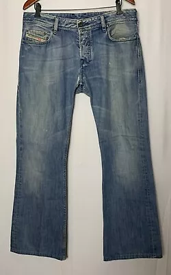 Zathan Diesel Industry Denim Division Mens Blue Jeans Button Fly Size W34L32 • $30.84