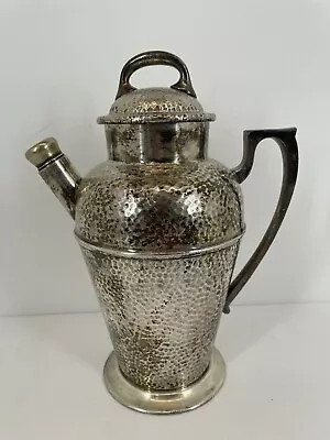 VTG  Nickel Silver Silver Plate Cocktail Martini Shaker With Reamer Lid 580-66 • $140