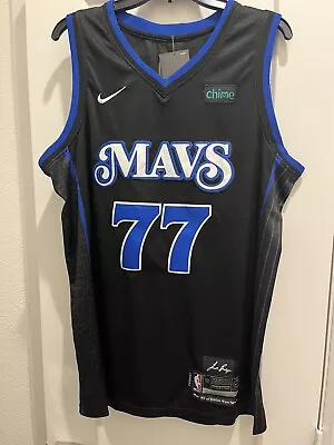 New Luka Doncic Black  Nike Dallas Mavericks Jersey Size 50 • $45