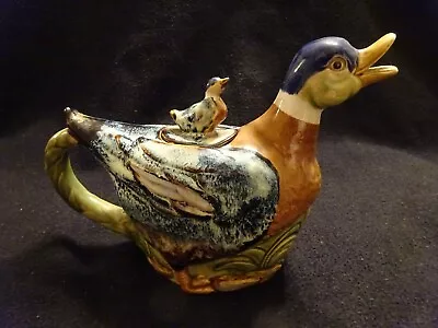 Majolica Duck Tea Pot Vintage • $24.99