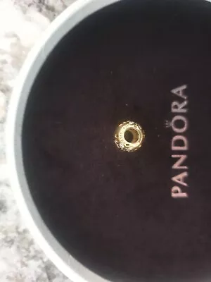 Pandora 14k Gold & Cubic Zirconia Charm Retired • $350