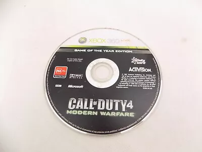 Mint Disc Xbox 360 Call Of Duty 4: Modern Warfare Game Of The Year Edition- D... • $4.90