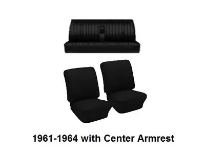 VW 61-64 Type 3 Fast/ Notchback TMI Seat Upholstery W/ Armrest Basketweave Vinyl • $439.95