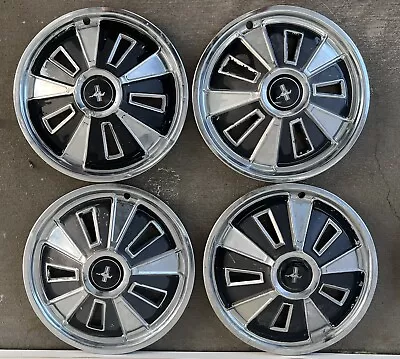 1966 Ford Mustang Hubcaps 14” Wheel Covers Set Of 4 • $170