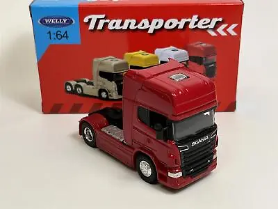 £12.99 • Buy Scania V8 R730 Red 1:64 Scale Welly Transporter 68020S