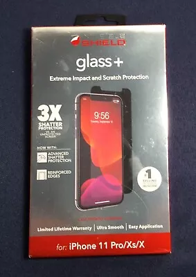 ZAGG InvisibleShield Glass+ SCREEN PROTECTOR For IPhone 11 Pro/Xs/X ~ NEW • $3