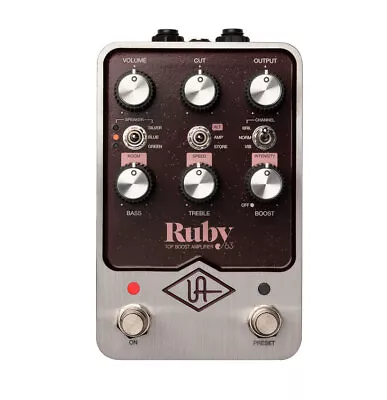 New Universal Audio UAFX Ruby '63 Top Boost Amplifier Ruby 4530027172214 • $478.57