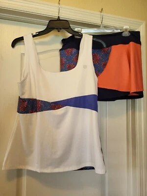$29.99 • Buy Eleven By Venus Williams Tennis Outfit Matching 2 Piece Set Top Skort XL