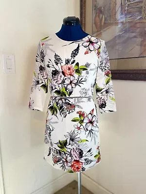 MYNE Ashley Ann White Floral Sleeveless Dress Size Small • $30