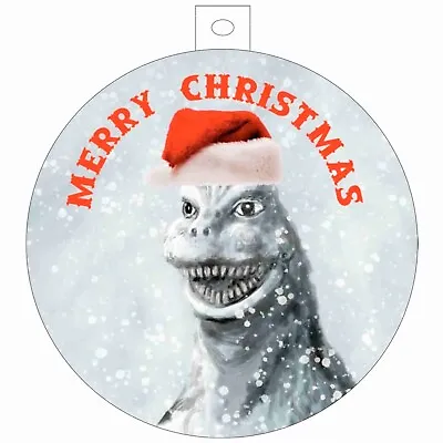 Monster Christmas Holiday Ornament 3 Inches Round 2 Sided • $12.95