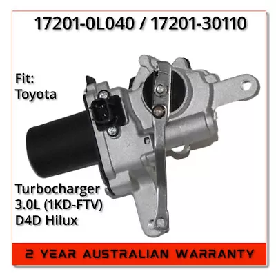 TURBOCHARGER ACTUATOR Electric Stepper Motor Fit Toyota HILUX 1KDFTV 2 YR WARNTY • $329