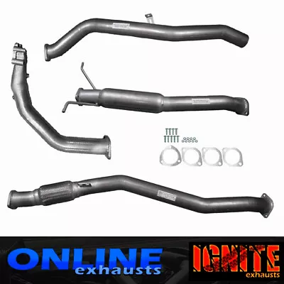 Full 3  Inch Exhaust For Nissan D22 Navara  2.5l Td 08 On No Cat/hotdog Silver • $585