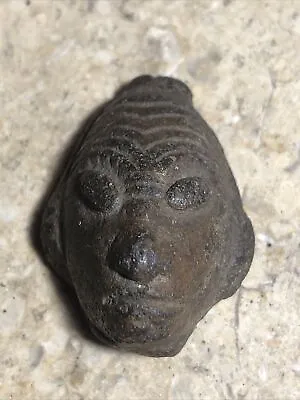 Stunning Mayan Ancient Alien Artifact Pre Colombian Carved Stone Head Very Rare • $475