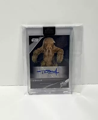 2023 Topps Chrome Black Star Wars J'QUILLE AUTOGRAPH TIM DRY # A-TD • £14.36