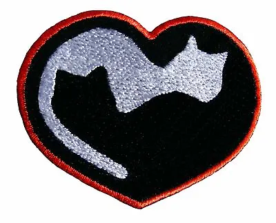 Cat Lover Embroidery Iron On Patches Rock Jacket Badge Cap Jeans Applique • £3.30