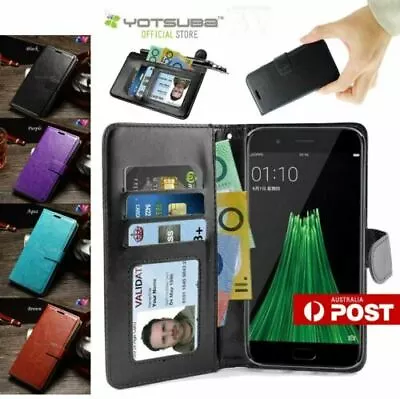 $7.93 • Buy OPPO Premium Flip Leather Wallet Cover Case For OPPO A59/F1s A57 A53 S
