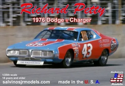 £33.82 • Buy Salvino JR Models 1976 Dodge Charger Richard Petty (1/25) Plastic Model Kit