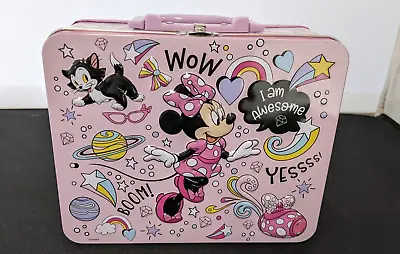 Disney Minnie Mouse I Am Awesome Metal Lunchbox - Mint • $20.75