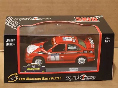 1:43 Scale  MITSUBISHI LANCER EVO VI  Tommi Makinen 1999 WRC Sweden • $23.37