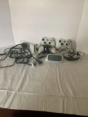 $75 • Buy XBox 360 Accessories. 3 Controllers Keyboard 2 Headsets Battery Charger 