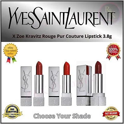 YSL Lipstick X Zoe Kravitz Rouge Pur Couture 3.8g Choose Shade NEW BOXED RRP £26 • £12.99