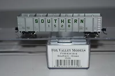 N Scale Fox Valley Models Southern Silver Sided Woodchip Gondola 1528 C36830 • $24.99