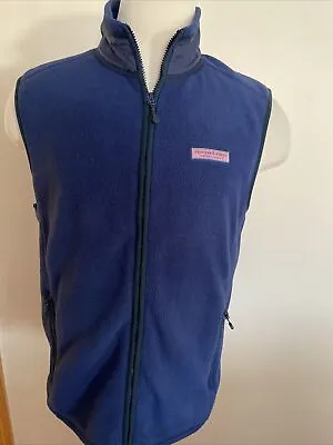 VINEYARD VINES Men’s Full Zip Pockets Sleeveless Vest/Jacket Size M • $29.99