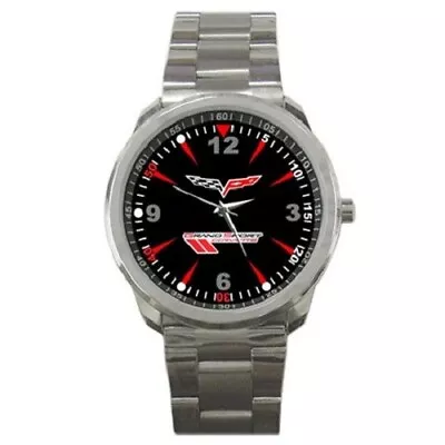 Hot Chevrolet Corvette Grand Sport Logo Wristwatch • $17