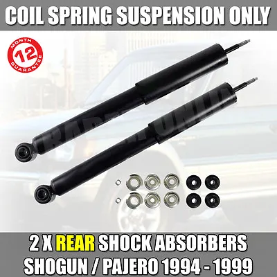 Mitsubishi Shogun Pajero 2.8 Td Mk2 91-99 Gas Rear Shock Absorbers X2 Shockers • $78.32