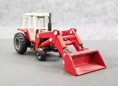 Vintage Ertl 1/64 Massey Ferguson Tractor W/front Bucket Die Cast Metal Red • $13.95