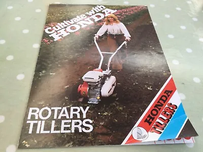 Honda Garden Cultivater Mini Rotary Tiller F200 Genuine Brochure Folder • £12