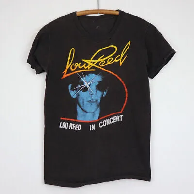 Vintage Lou Reed In Concert T-Shirt Classic Black Unisex Size S-2345XL HH8263 • $10.99