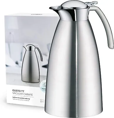 Stainless Steel Thermos Flask Double Wall Insulated Vacuum Jug Bottle Tea Coffee • £14.95