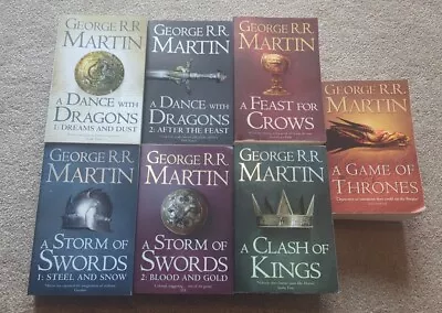 Game Of Thrones Complete Paperback Book Bundle All 7 Books A Song Of Ice + Fire • £20