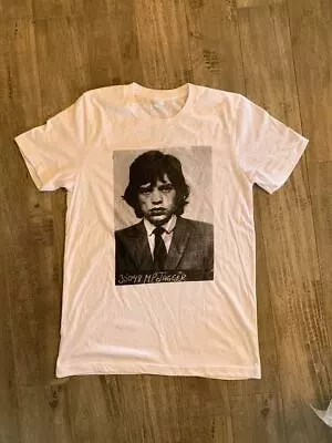 (Officially Licensed) Mick Jagger Rolling Stones MugShot T Shirt • $13.99