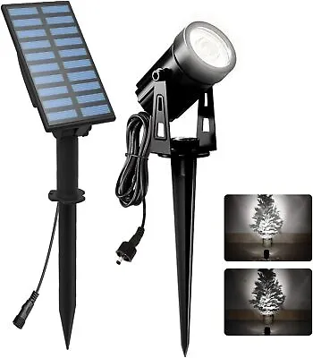 Solar Garden Spot Lights LED Solar Light Outdoor Waterproof Auto ON/Off • £23.99