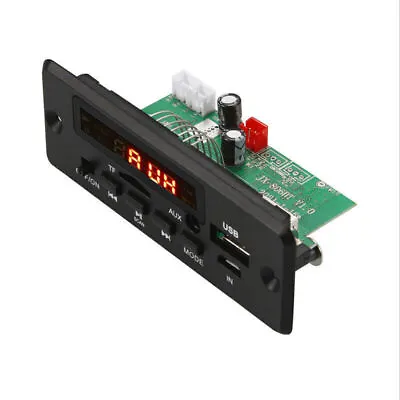 Bluetooth 5V-12V MP3 Player Decoder Board 2 * 25W Amplifier Car FM Radio Module • £8.89